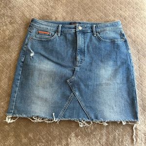 NYDJ Denim Skirt | Raw Hem | Size 12